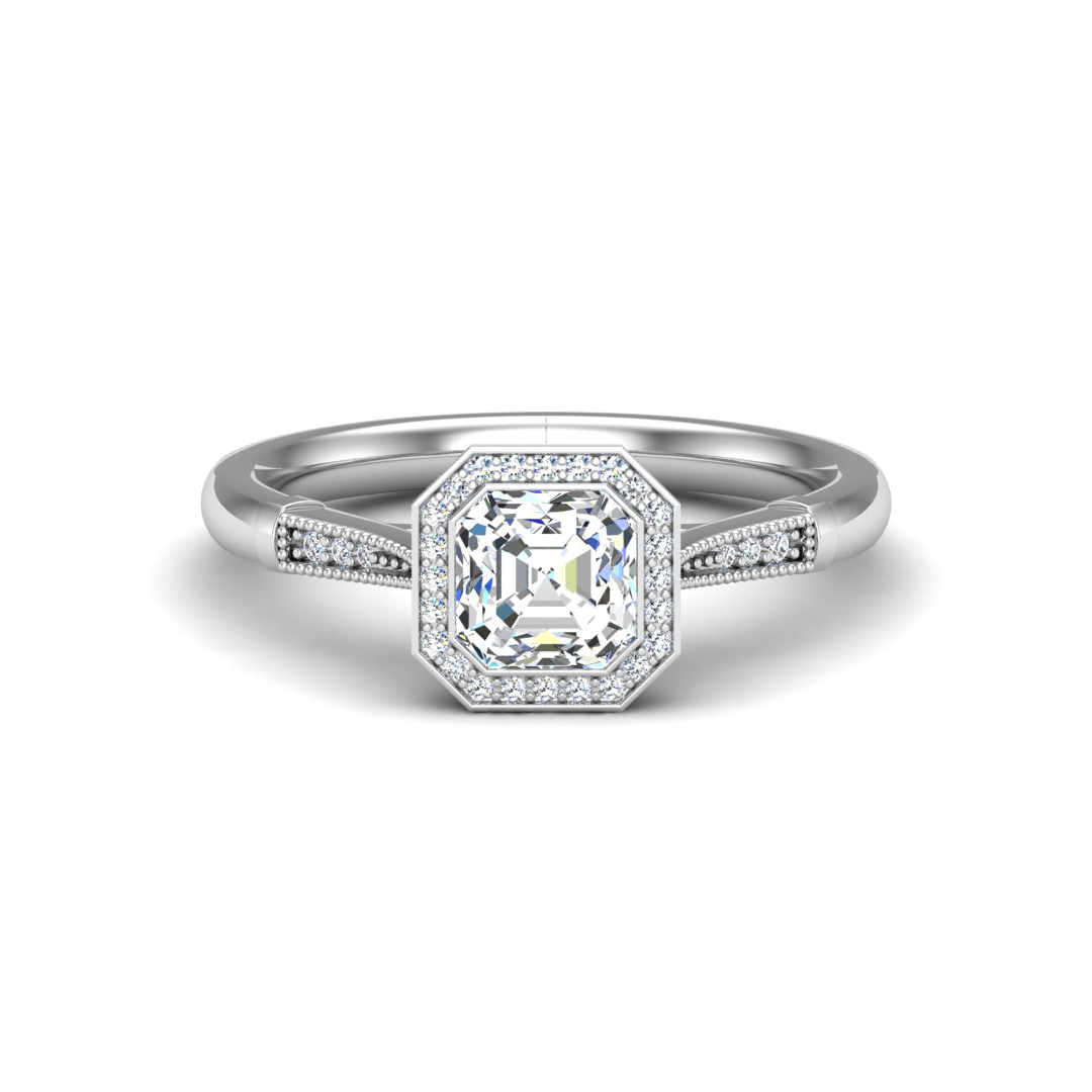 Izabelle Halo Engagement Ring